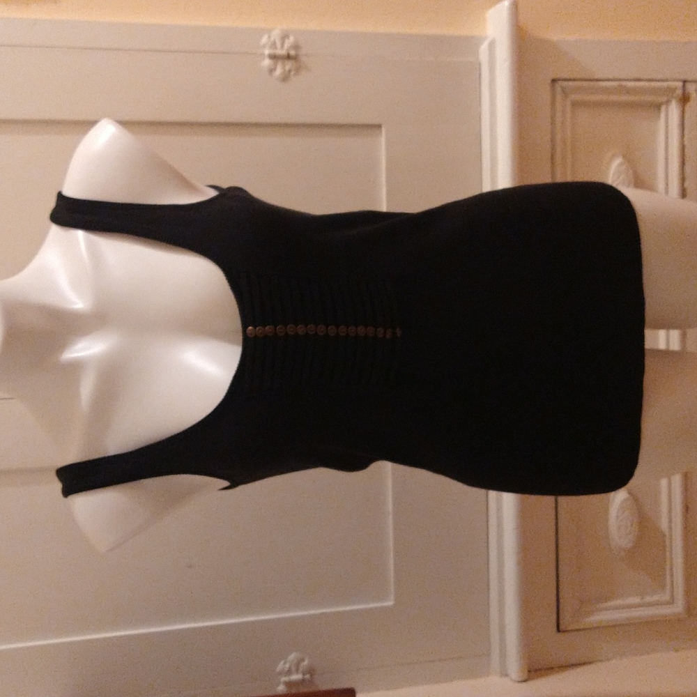 Nine West black tank sweater Sz M
